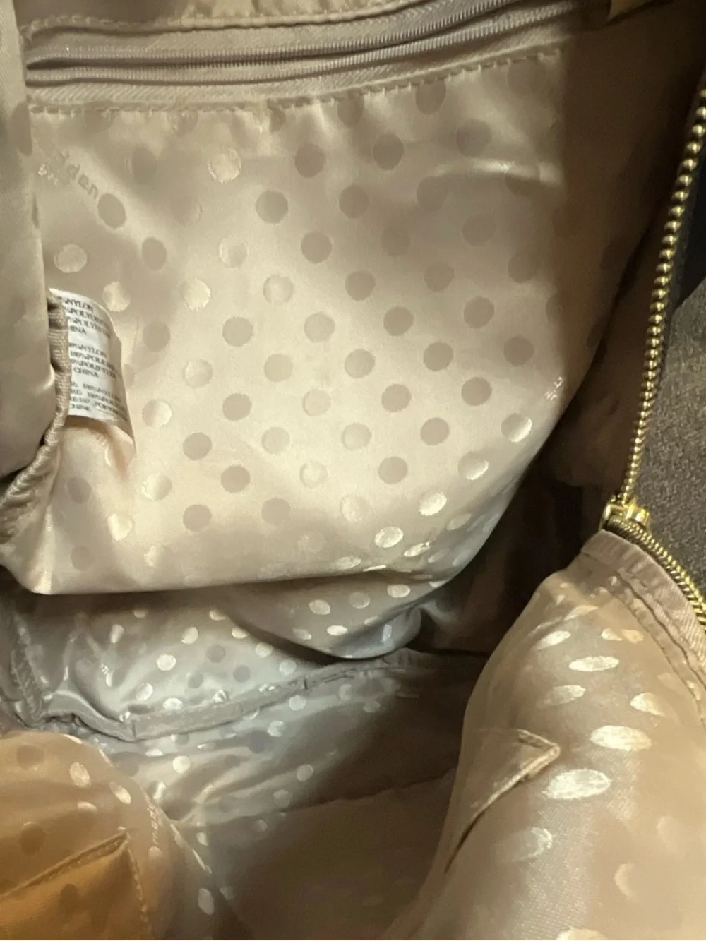 Madden Girl Nylon Backpack with Gold Zippers